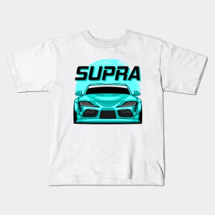 Cyan Supra MK V Kids T-Shirt